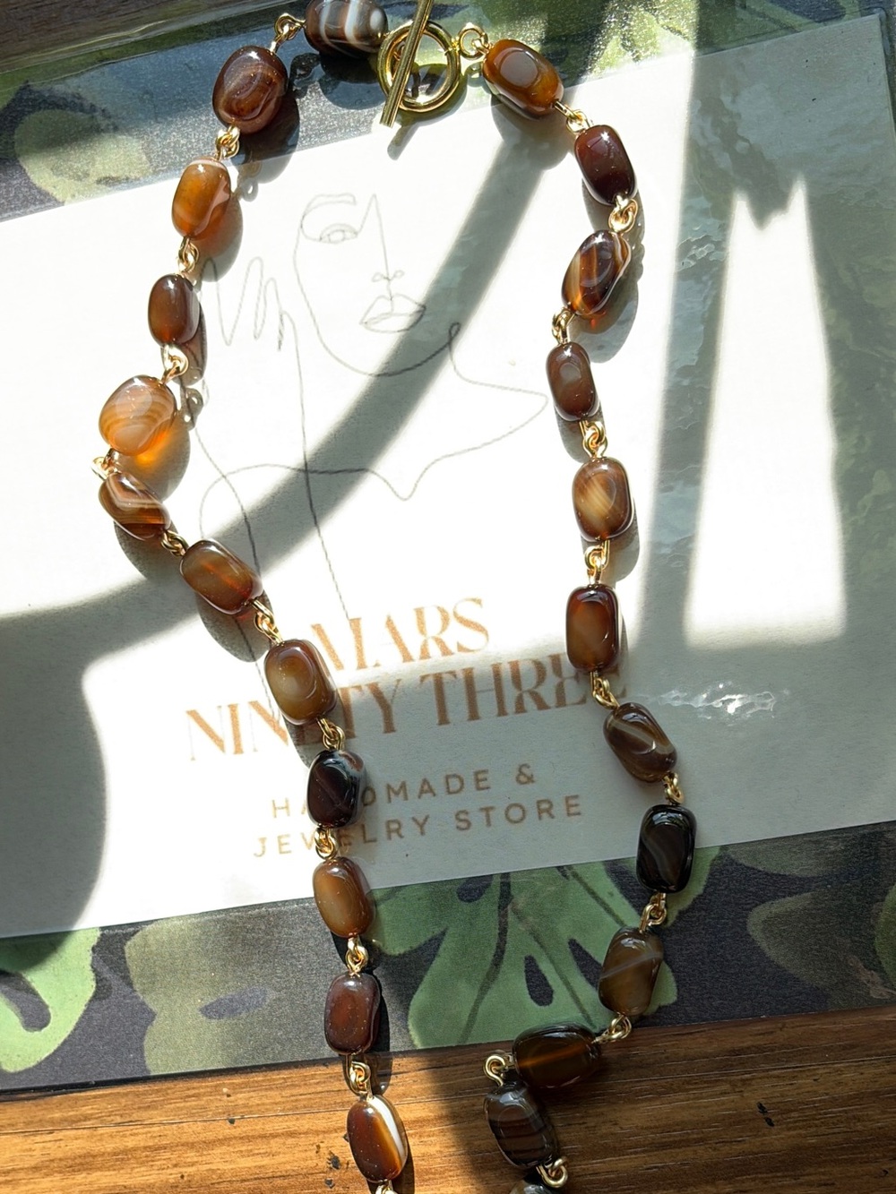 COFFEE AGATE NECKLACE